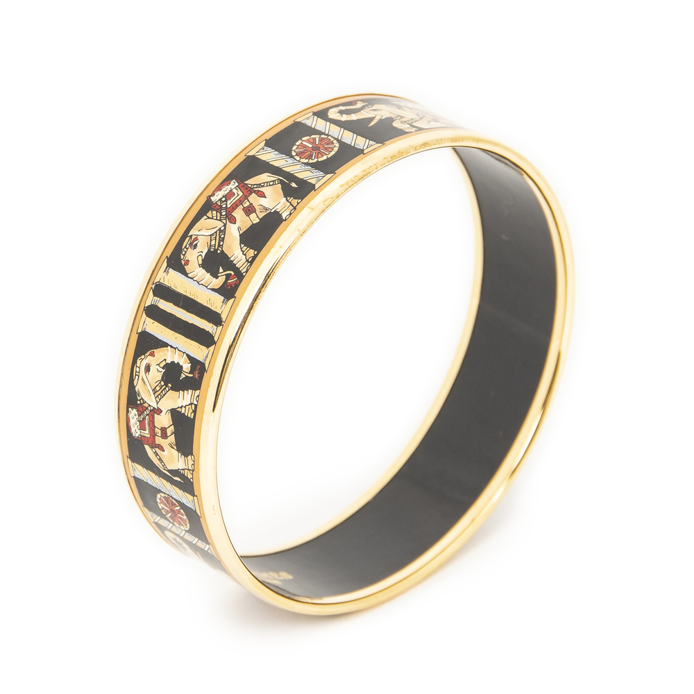 Hermes Enamel Bangle MM
